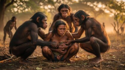 australopithecus childbirth