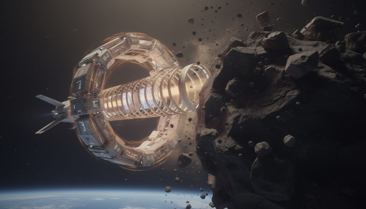 magnetic asteroid deflection