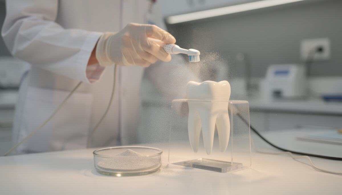 Innovative Tooth Powder Whitens Teeth Safely and Effectively vibration activated tooth powder