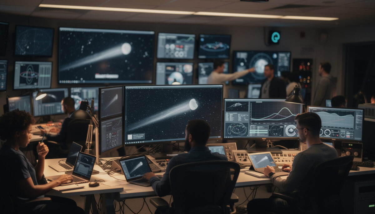 Lucky Telescope Capture Reveals the Enigmatic Breakup of a Mysterious Comet comet c/2025 k1 breakup