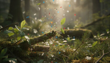 microplastics in forests