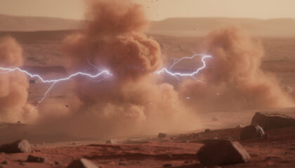 martian dust storm chemistry