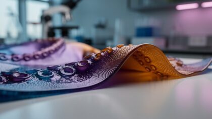 octopus inspired color changing material