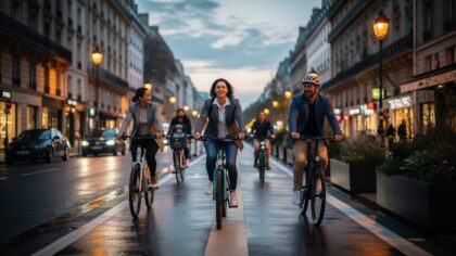 paris bike lanes