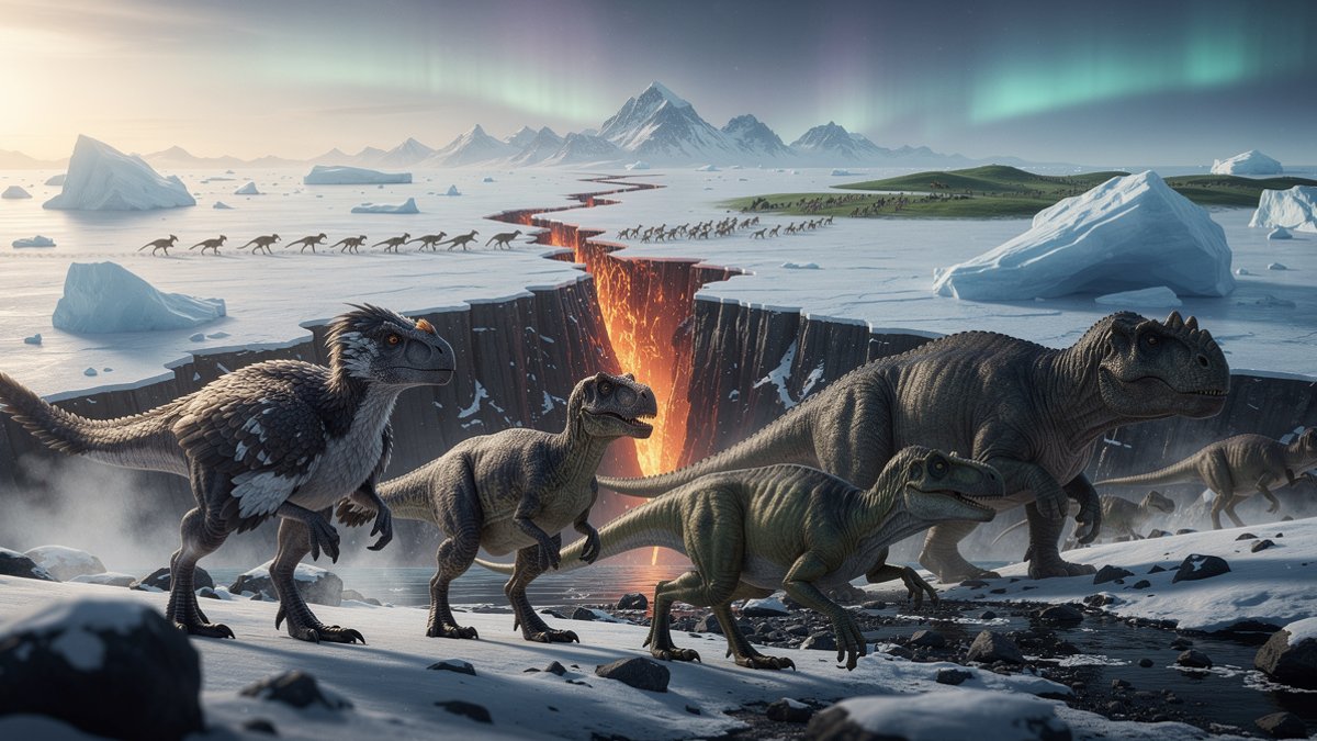 arctic continent dinosaur evolution