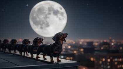 dachshunds to moon