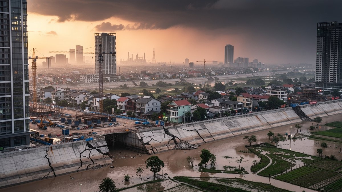 river delta subsidence