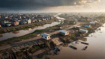 river delta subsidence