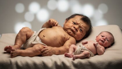 neanderthal baby size