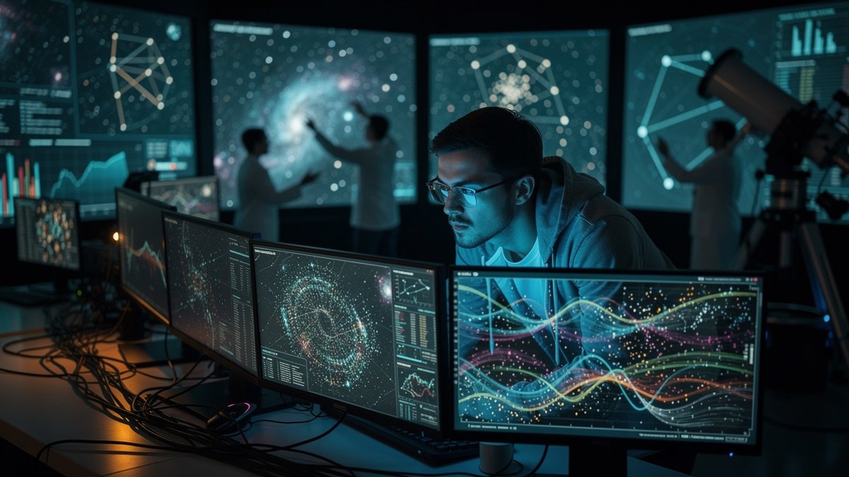 alien signals in cosmic patterns