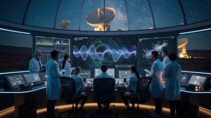 alien signals in cosmic patterns