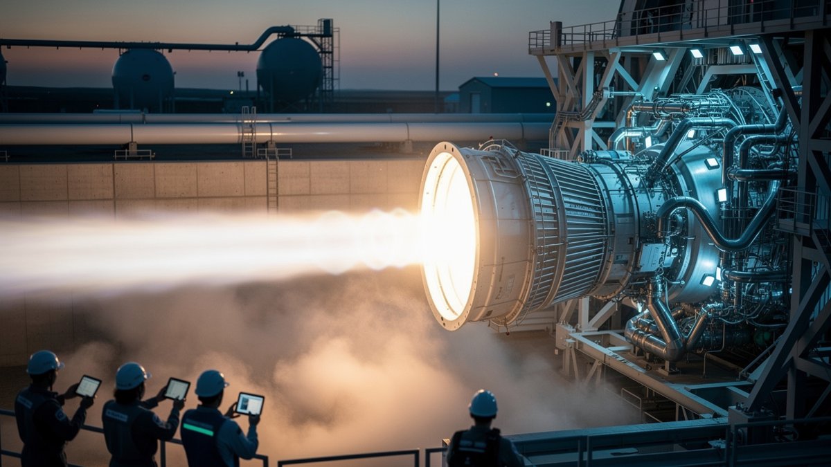 Landspace Conducts Test of 220-Ton Methane Engine Paving the Way for Next-Gen Heavy-Lift Rockets landspace methane engine