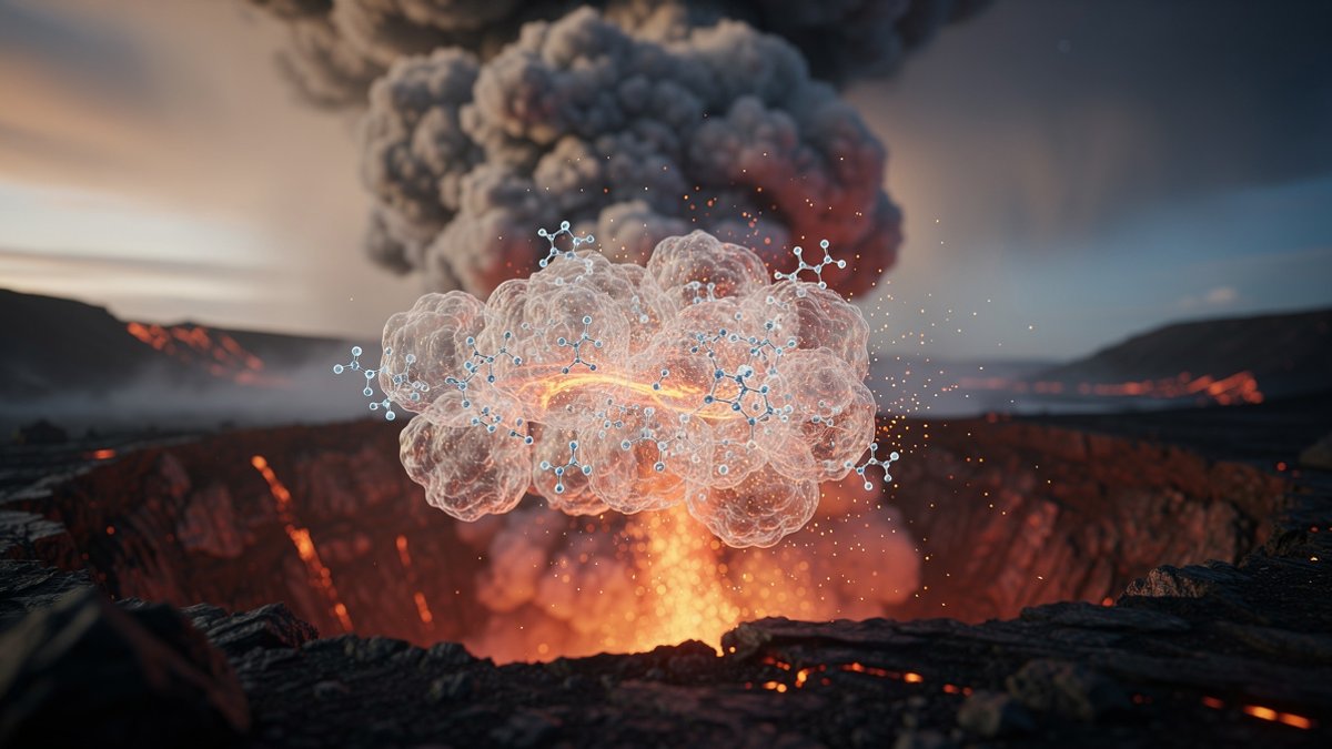 volcano methane destruction