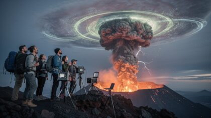 volcano methane destruction